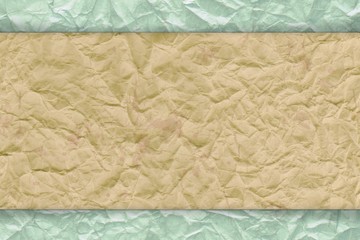 Obraz premium Background clip art - wrinkled kraft paper and wrinkled sack paper