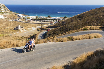Riding around Mykonos