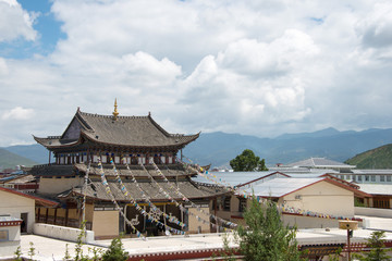 Obraz premium SHANGRILA, CHINA - Jul 29 2014: Shangrila Old town. 