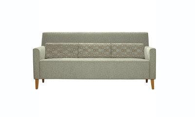 Retro sofa isolate with clipping path.
