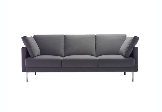 A modern sofa isolated with clipping path.
