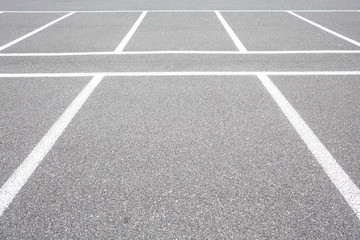 Empty space at outdoor car parking lot