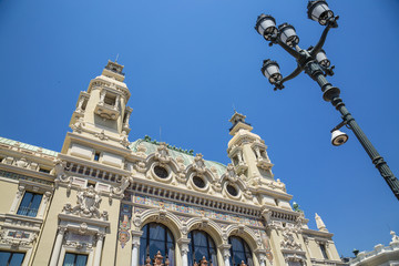 Fototapeta na wymiar View of the nice palace in Monte Carlo