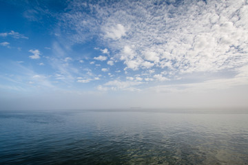 Clouds over the Cooper River, in Charleston, South Carolina.