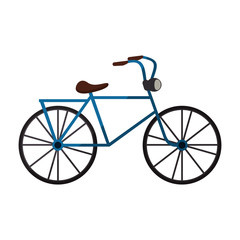 bicycle icon over white background. colorful design. vector illustration