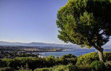 Fototapeta na wymiar A View of the City of Antibes in Southern France