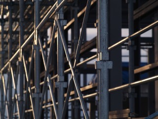 建築工事　足場