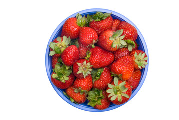 Fresh bowl of strawberries