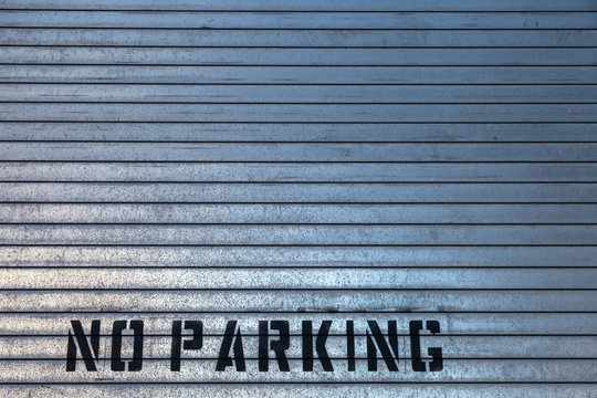 No Parking Storefront Gate