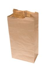 Open paper lunch bag