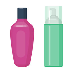 Set of cosmetic tubes isolated vector.