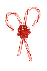 Candy canes with bow