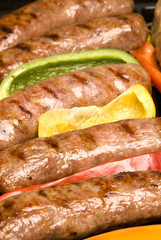 Barbecued bratwurst