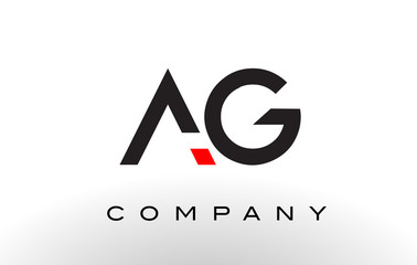 AG Logo.  Letter Design Vector. - obrazy, fototapety, plakaty