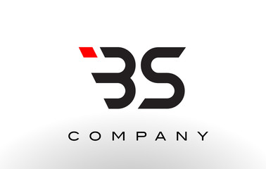 BS Logo.  Letter Design Vector.