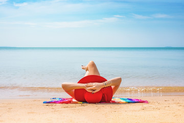 Woman on the beach