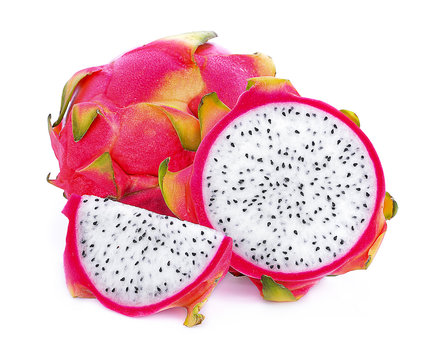 gragon fruit isolated on white background