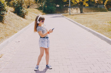 girl on a walk