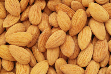 Almonds background