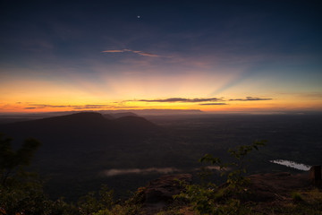 Sunrise at mountains