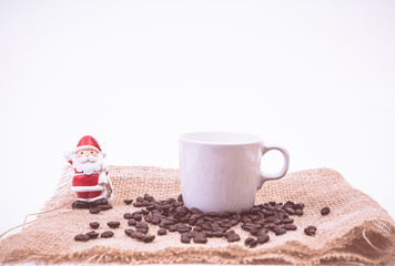 Morning coffee with vintage color effected