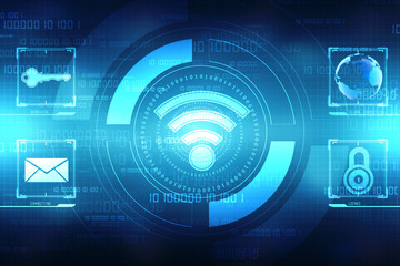 Digital Abstract technology background, 3d rendering