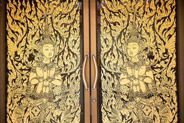 painting on temple door