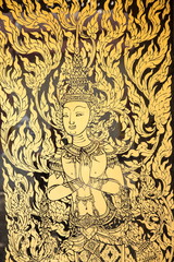 painting on temple door