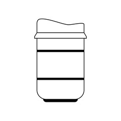 coffee mug icon over white background. vector illustration