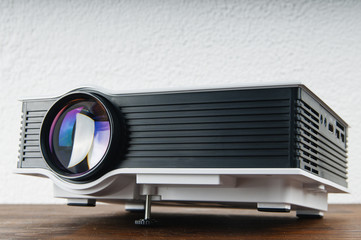 Projector on table