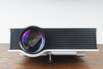 Projector on table
