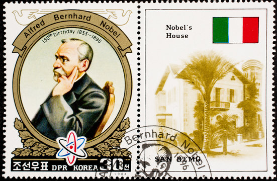 Philatélie / Alfred Bernhard Nobel / Corée du Nord