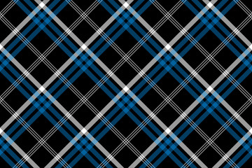 Black check seamless diagonal fabric texture background
