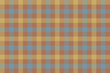 Brown beige blue check fabric texture background seamless patter