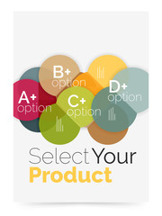 Business layout - select your product with sample options