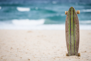 A skateboard at the beach © Halans Photography