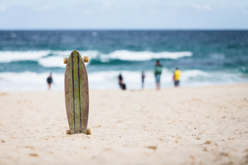 A skateboard at the beach © Halans Photography