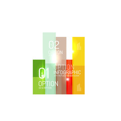 Geometric abstract composition with text and options