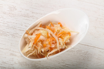 Raw pickled cabbage