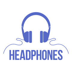 Icon headphones. Vector isolated image.