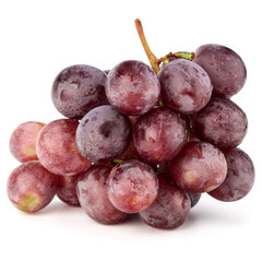 Red grape berry bunch isolated on white background cutout
