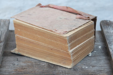 Old book closeup
