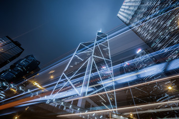 Traffic road in downtown of Shenzhen,China.