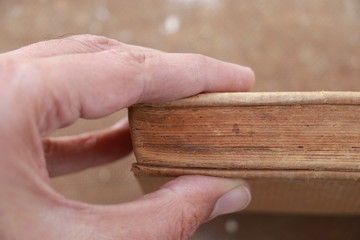 Old book closeup