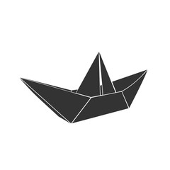 paper ship, icon, vector 