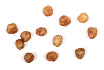 hazelnuts isolated on white background
