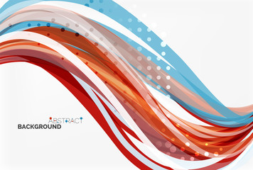 Elegant colorful wave, stripes
