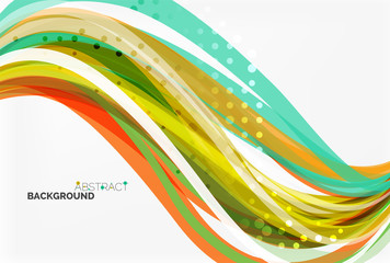 Elegant colorful wave, stripes