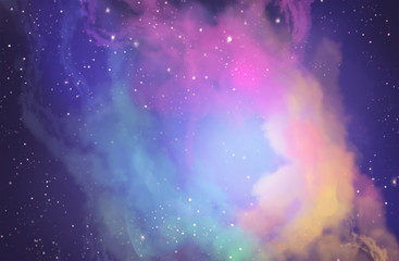 Fototapeta premium Starry skies / space / digital painting