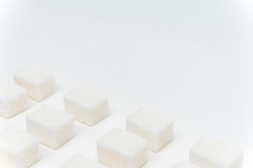 sugar cubes on a light table